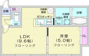 GLASS N21の物件間取画像